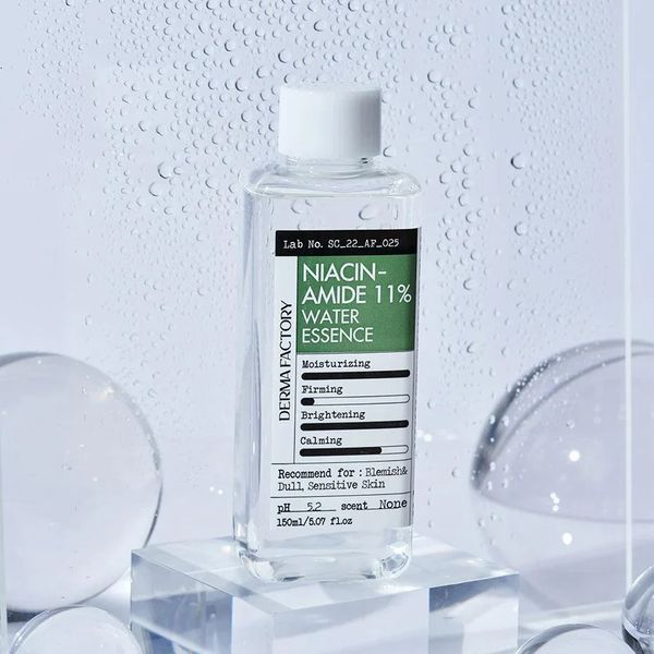 Derma Factory Niacinamide 11% Water Essense (Освітлюючий тонер-есенція з ніацинамідом 11%), 150 мл 8809563068067 фото