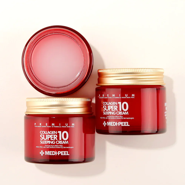 Medi-Peel Collagen Super 10 Sleeping Cream (Нічний крем для обличчя з колагеном), 70 мл 8809409342382 фото