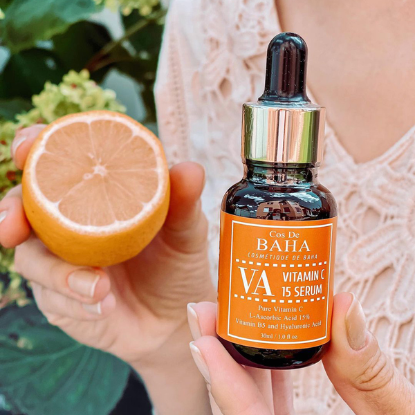Cos De Baha Vitamin C 15% Ascorbic Acid (Сироватка для сяйва шкіри з вітаміном С й пантенолом), 30 мл 8809240318119 фото