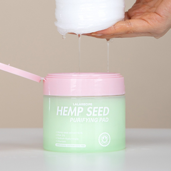 Lalarecipe Hempseed Purifying Pad (Очищуючі тонер-пади з коноплею для чутливої і проблемної шкіри), 70 шт 8809675771893 фото