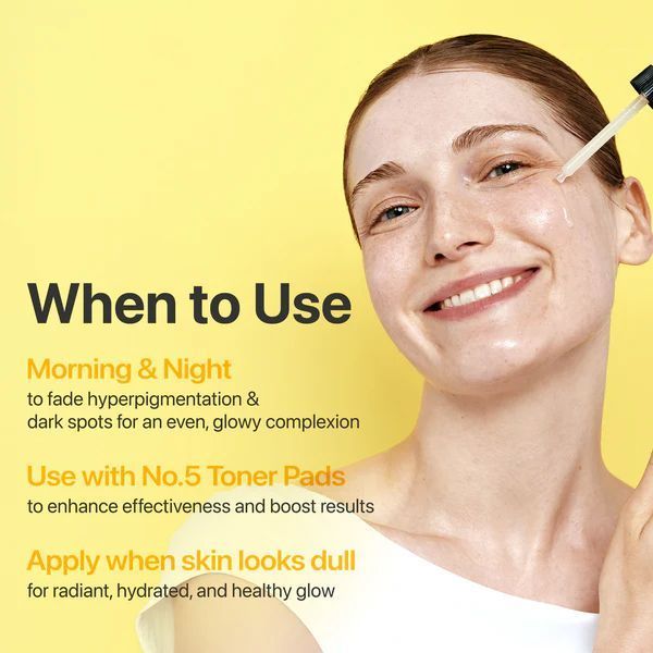 Numbuzin No.5 Vitamin Concentrated Serum (Освітлююча сироватка з глутатіоном), 30 мл 8809652584386 фото