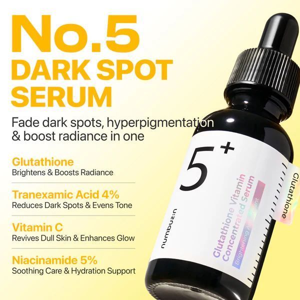 Numbuzin No.5 Vitamin Concentrated Serum (Освітлююча сироватка з глутатіоном), 30 мл 8809652584386 фото