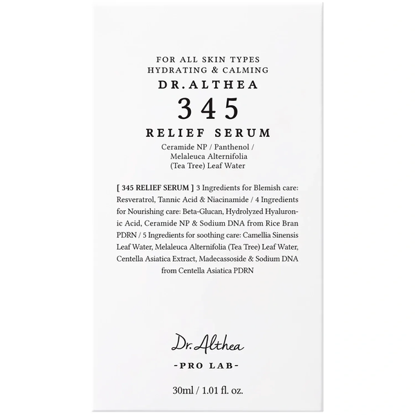Dr.Althea 345 Relief Serum (Заспокійлива відновлювальна сироватка), 30 мл 8809447257051 фото