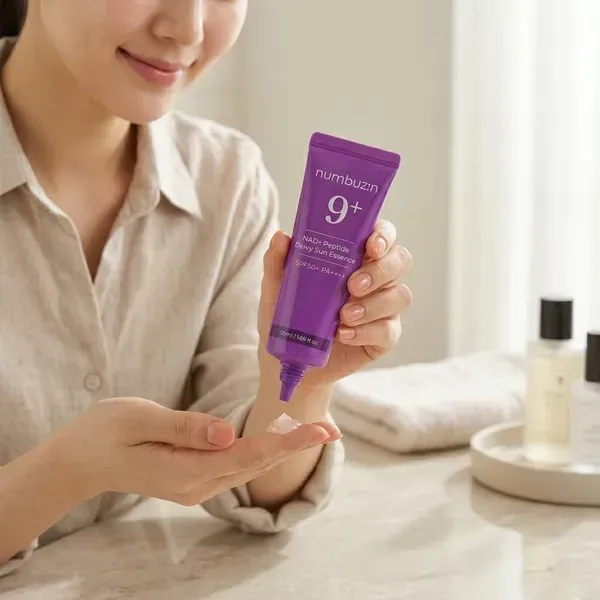 Numbuzin No.9 NAD+ 9 Peptides Dewy Sun Essence — флакон есенції
