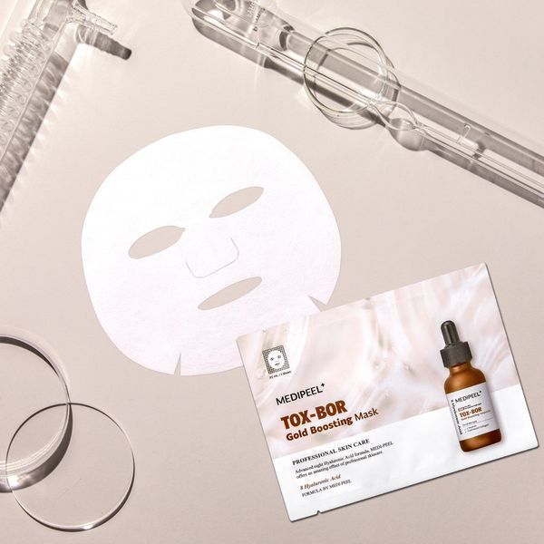 Medi-Peel Tox-Bor Gold Boosting Mask (Поживна маска для підвищення пружності шкіри), 25 мл 8809941822007 фото