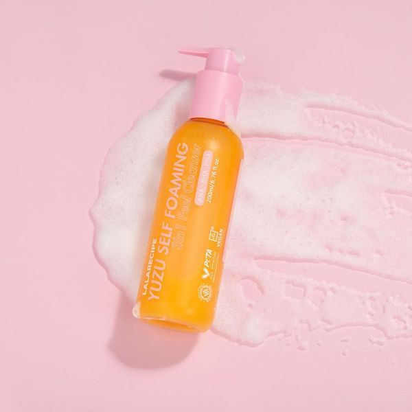 Lalarecipe Yuzu Self Foaming 3in1 Cleanser (Освітлююча пінка для вмивання з екстрактом юдзу), 200 мл 8809689374011 фото