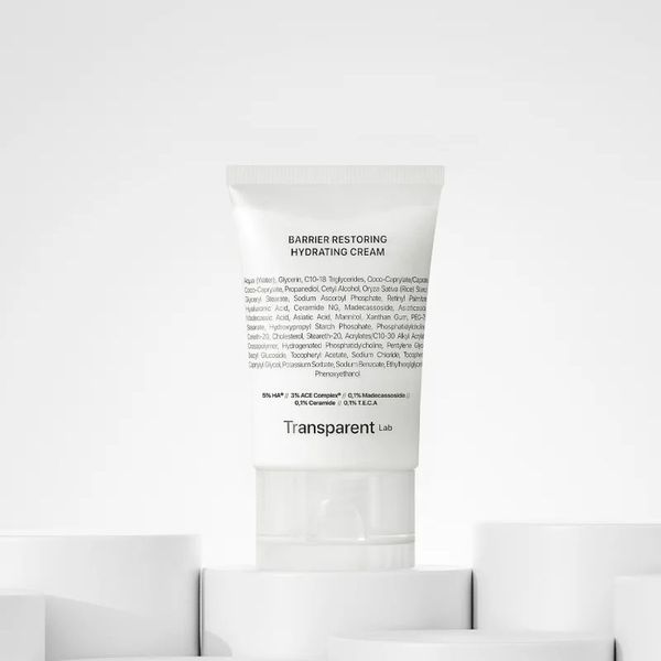 Transparent Lab Barrier Restoring Hydrating Cream (Ультразволожуючий крем), 50 мл 8436585434015 фото