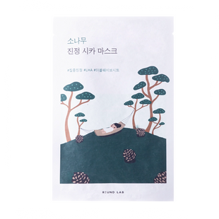 Round Lab Pine Calming Cica Mask Sheet (Заспокійлива тканинна маска для обличчя з екстрактом голок сосни), 1 шт 8809783325711 фото