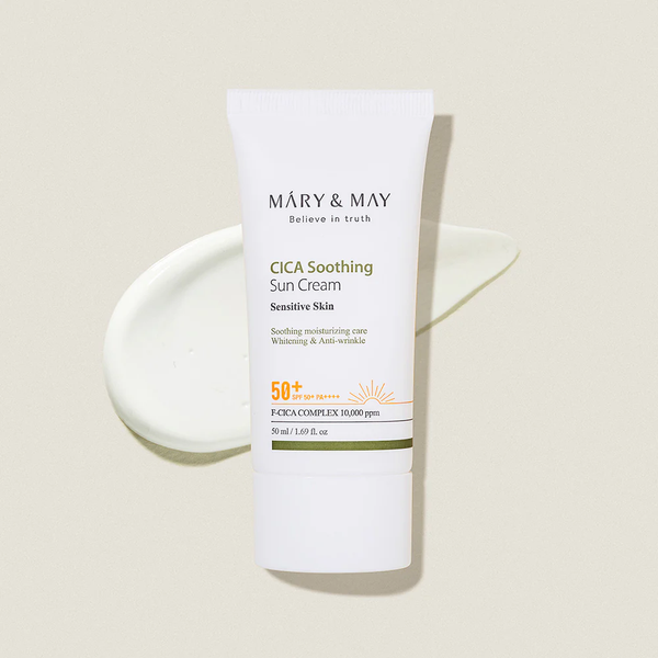 Mary&May Cica Soothing Sun Cream SPF50 (Заспокійливий сонцезахисний крем), 50 мл 8809670681609 фото