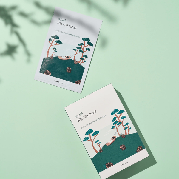 Round Lab Pine Calming Cica Mask Sheet (Заспокійлива тканинна маска для обличчя з екстрактом голок сосни), 1 шт 8809783325711 фото