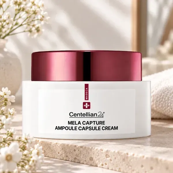 Centellian24 Madeca Mela Capture Ampoule Capsule Cream — банка крему з двома текстурами