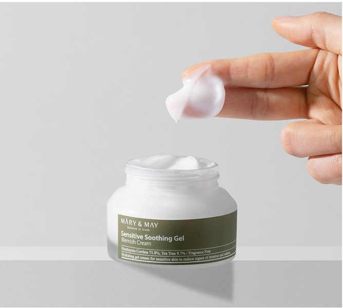 Mary&May Sensitive Soothing Gel Blemish Cream (Заспокійливий гель-крем), 70 мл 8809670680862 фото