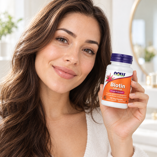 NOW Foods Biotin (Дієтична добавка біотин 1000 мкг), 100 шт 733739004697 фото