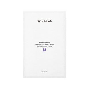 Skin&Lab Barrierderm Deep Moisture Sheet Mask (Зволожувальна тканинна маска), 25 мл 8809525932757 фото