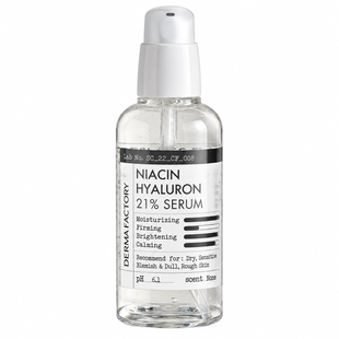 Derma Factory Niacinamide Hyaluron 21% Serum (Освітлююча та зволожуюча сироватка), 80 мл 8809563068463 фото