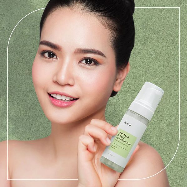 Iunik Centella Bubble Cleansing Foam (Заспокійлива пінка-мус з центелою), 150 мл 8809728080064 фото