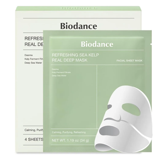Biodance Refreshing Sea Kelp Real Deep Mask (Освіжаюча гідрогелева маска з морськими водоростями), 1 шт 8809937361473 фото