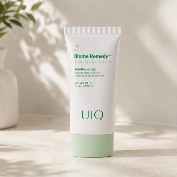 UIQ Biome Remedy Tone-up Sun Cream Green (Сонцезахисний крем з зеленим тоном), 50 мл 8809771751256 фото
