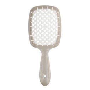 Гребінець для волосся сірий з білим Janeke (Superbrush Gray-White), 1 шт 8006060611790 фото