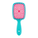 Janeke Superbrush Small Turquoise With Pink (Гребінець для волосся бірюзовий з рожевим), 1 шт 8006060650218 фото 1
