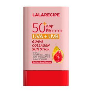 Lalarecipe Guava Collagen Sun Stick (Сонцезахисний стік з екстрактом гуави та колагену), 20 г 8800296554568 фото