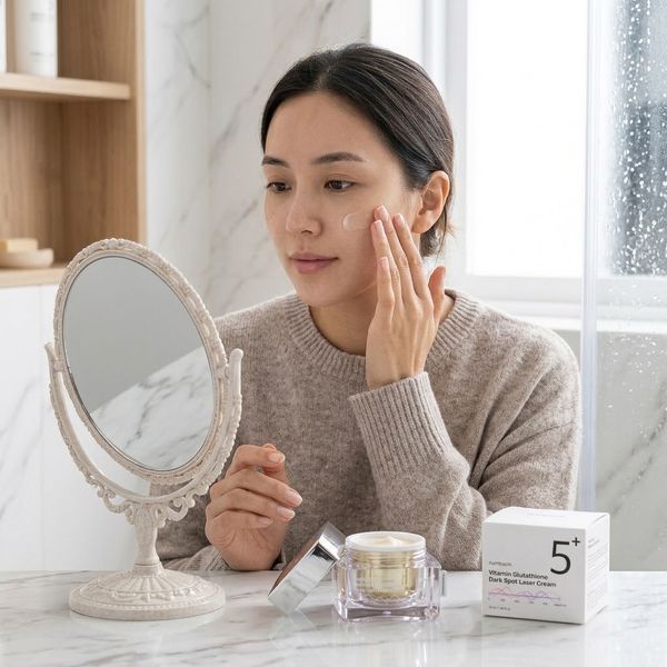 Numbuzin No.5 Vitamin Glutathione Dark Spot Laser Cream (Освітлювальний крем для обличчя), 50 мл 8809652585055 фото