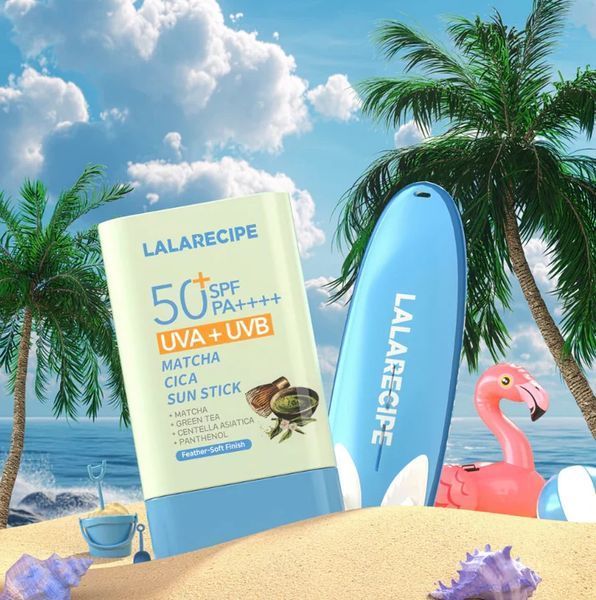 Lalarecipe Matcha Cica Sun Stick (Сонцезахисний стік з центеллою та матчею), 20 г 8800296554575 фото